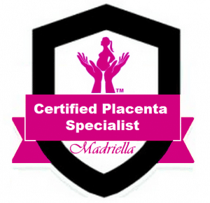 A display of the Madriella Placenta Specialist Digital Badge