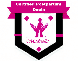 A display of the Madriella Postpartum Doula MemberDigital Badge