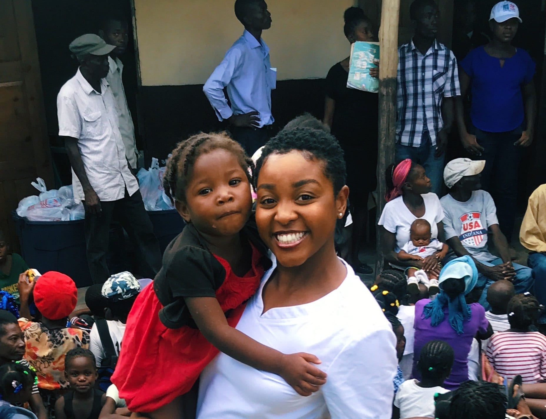 Pascale, a Madriella Doula volunteering in Haiti